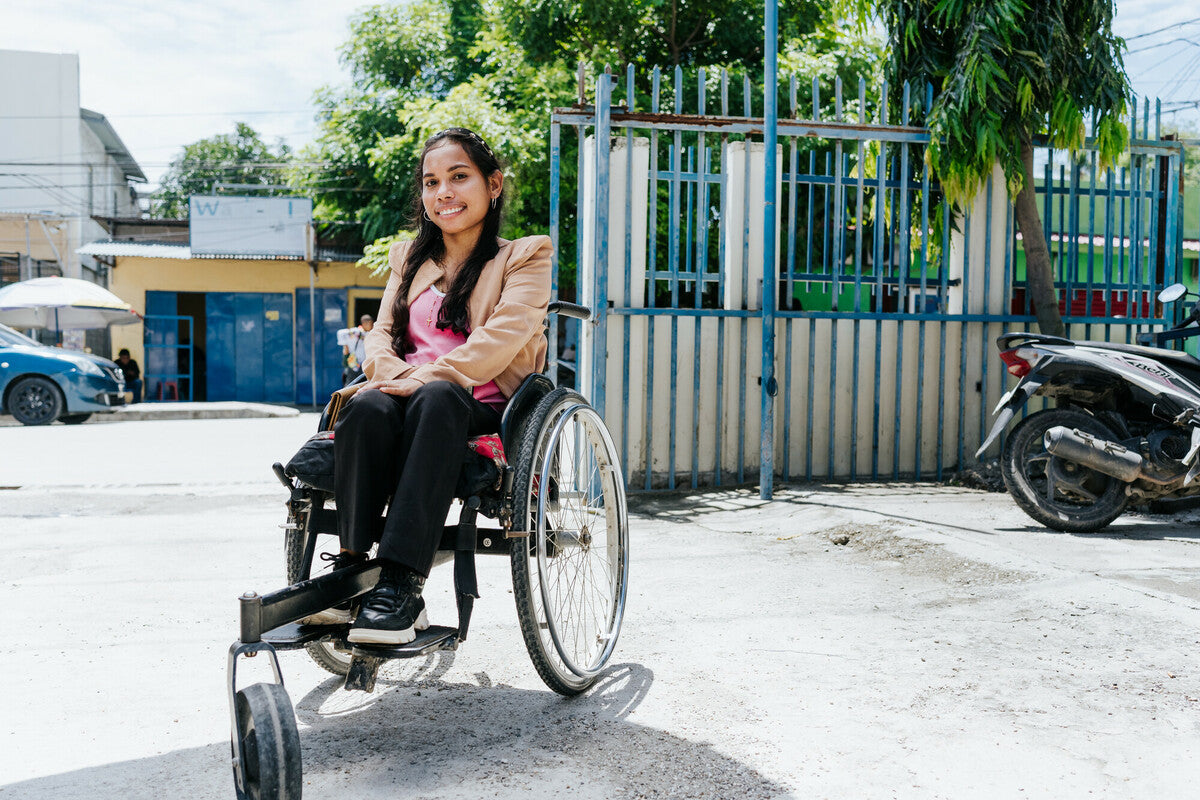Dili, Timor-Leste: Rosalia, a member of the Open The Books promoter group and ADTL (Association for the Disabled of Timor-Leste/Asosiasaun Defisiensia Timor-Leste). Photo: Keith Parsons/Oxfam Dili, Timor-Leste: Rosalia, a member of the Open The Books promoter group and ADTL (Association for the Disabled of Timor-Leste/Asosiasaun Defisiensia Timor-Leste). Photo: Keith Parsons/Oxfam