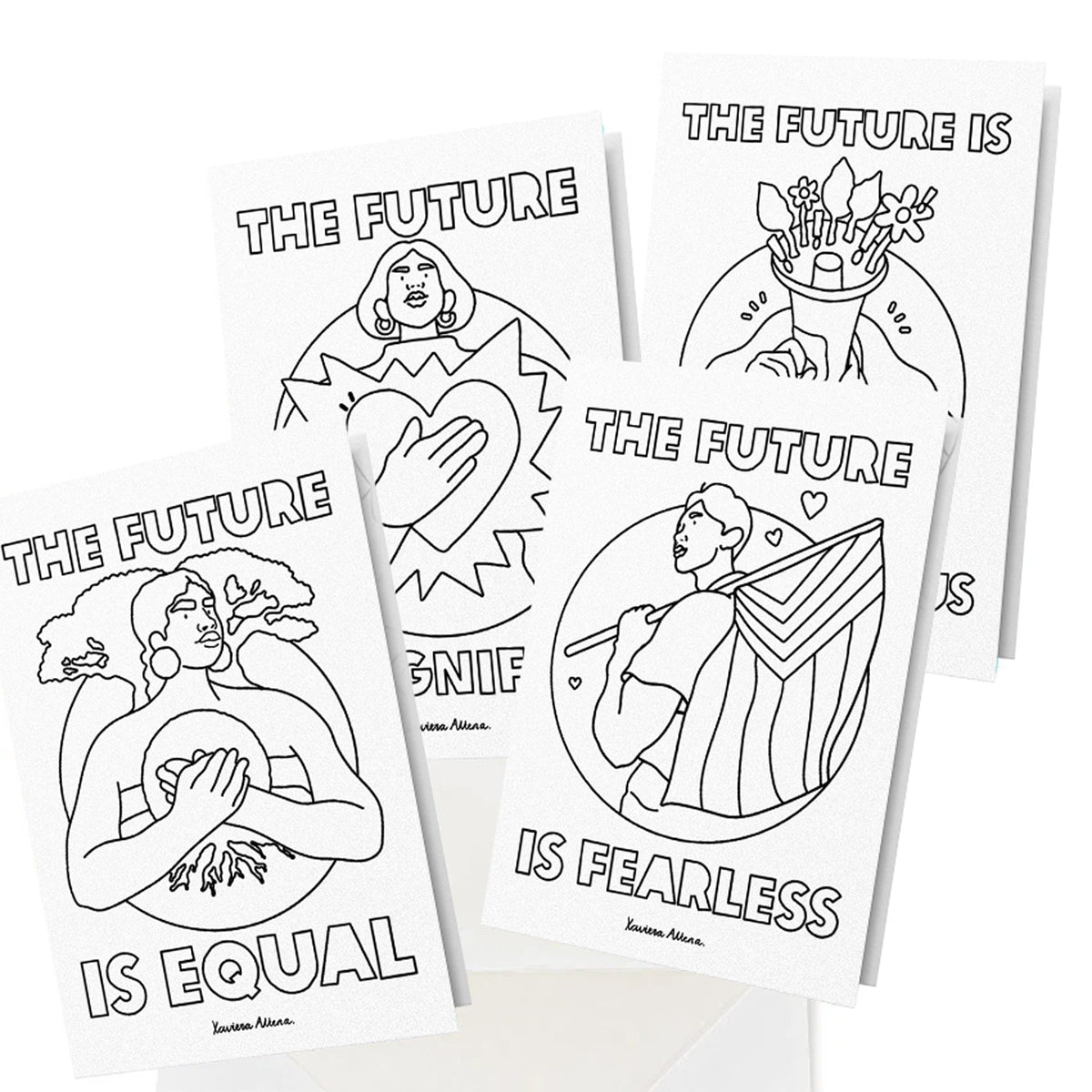 Colouring-in Bundle. Oxfam x Xaviera Altena