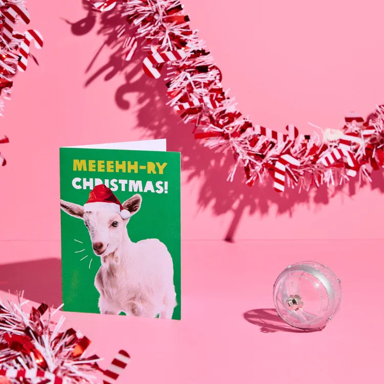 The Christmas Goat card. Photo: Michelle Jarni